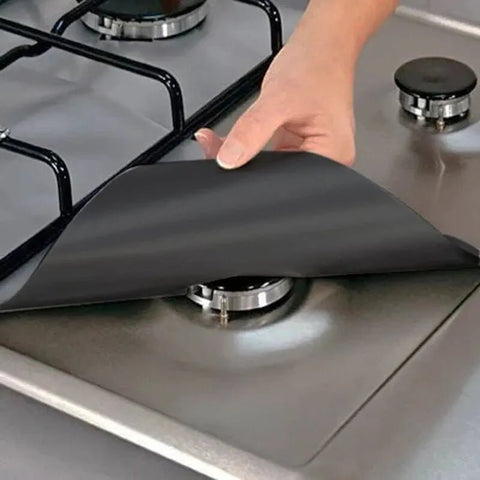 4 Pcs Gas Stove Protector, Against Dirt, Easy to Clean Reusable - EveryWares