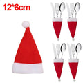 4/8Pcs Christmas Cutlery Holder Knife Fork Covers Table Décor - EveryWares