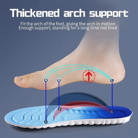 4D Cloud Technology Sports Insoles for Shoes PU Orthopedic Care Insoles - EveryWares