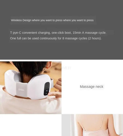 4D Electrical Shiatsu Back Neck Massage Shoulder Body Massager Infrared Heated Kneading Car/Home Massager Wireless and Portable - EveryWares