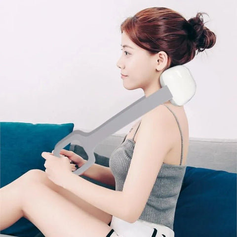 4D Electrical Shiatsu Back Neck Massage Shoulder Body Massager Infrared Heated Kneading Car/Home Massager Wireless and Portable - EveryWares