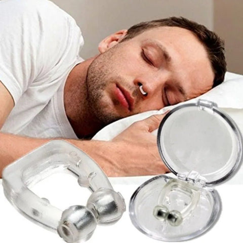 4PCS Magnetic Anti Snoring Silicone Nose Clip Sleeping Aid Apnea - EveryWares