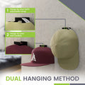 5/8pcs Adhesive Hat Hooks for Wall Hat Rack Hat Holder Organizer No Drilling Hat Holder Strong Hold Hat Hangers for Door - EveryWares