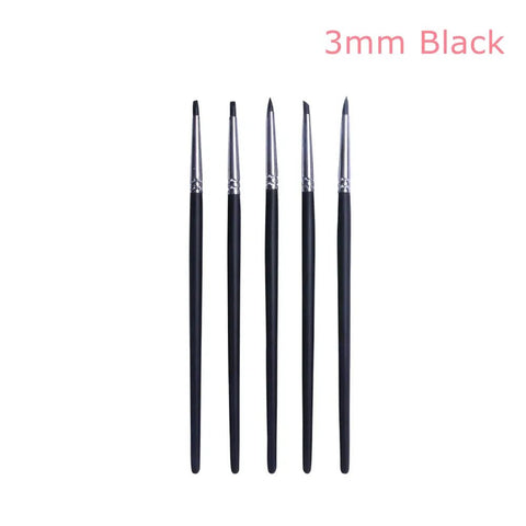 5Pcs Dental Resin Brush Pens Silicone Nails Art Brushes Dentistry Composite Cement Porcelain Teeth Tool Shaping Line DIY Drawing - EveryWares