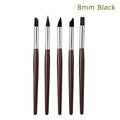 5Pcs Dental Resin Brush Pens Silicone Nails Art Brushes Dentistry Composite Cement Porcelain Teeth Tool Shaping Line DIY Drawing - EveryWares