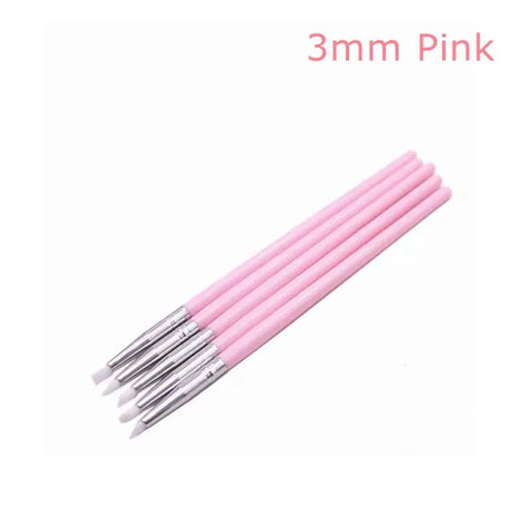 5Pcs Dental Resin Brush Pens Silicone Nails Art Brushes Dentistry Composite Cement Porcelain Teeth Tool Shaping Line DIY Drawing - EveryWares