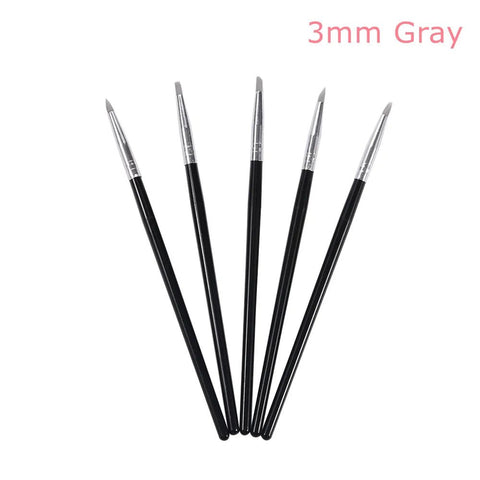 5Pcs Dental Resin Brush Pens Silicone Nails Art Brushes Dentistry Composite Cement Porcelain Teeth Tool Shaping Line DIY Drawing - EveryWares