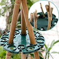 5Pcs Garden Plant Support Protection Trays Bamboo Cane Holder Balcony Plants Support Rack Connectors Garden Stake For Climbing - EveryWares