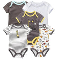 5Pcs High Quality Infant Jumpsuit Baby clothes Short sleeves - EveryWares