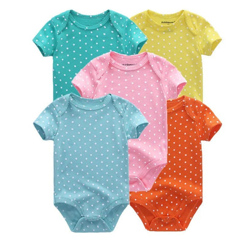 5Pcs High Quality Infant Jumpsuit Baby clothes Short sleeves - EveryWares