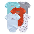 5Pcs High Quality Infant Jumpsuit Baby clothes Short sleeves - EveryWares