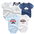 5Pcs High Quality Infant Jumpsuit Baby clothes Short sleeves - EveryWares