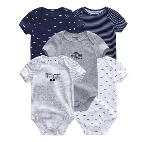 5Pcs High Quality Infant Jumpsuit Baby clothes Short sleeves - EveryWares