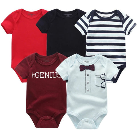 5Pcs High Quality Infant Jumpsuit Baby clothes Short sleeves - EveryWares