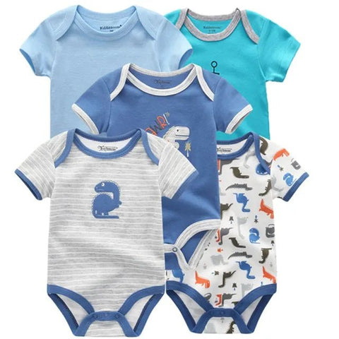 5Pcs High Quality Infant Jumpsuit Baby clothes Short sleeves - EveryWares