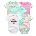 5Pcs High Quality Infant Jumpsuit Baby clothes Short sleeves - EveryWares