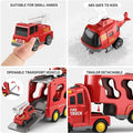 5pcs Kids Toy Construction Vehicles Transport Truck Carrier Toy Truck For Children - EveryWares