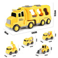 5pcs Kids Toy Construction Vehicles Transport Truck Carrier Toy Truck For Children - EveryWares