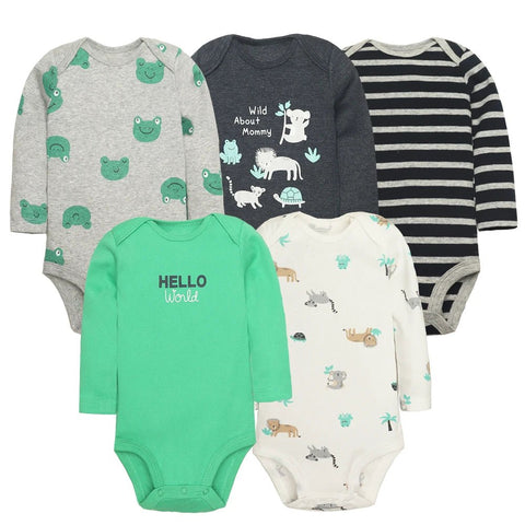 5Pcs/Lot Bodysuits High Quality Newborn Baby Clothes - EveryWares