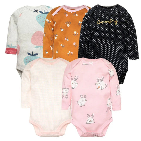 5Pcs/Lot Bodysuits High Quality Newborn Baby Clothes - EveryWares