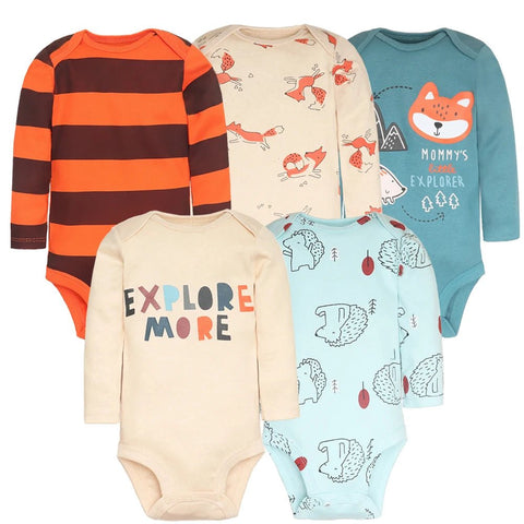 5Pcs/Lot Bodysuits High Quality Newborn Baby Clothes - EveryWares