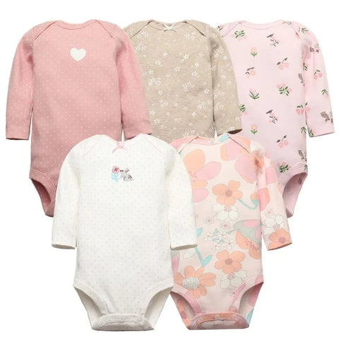 5Pcs/Lot Bodysuits High Quality Newborn Baby Clothes - EveryWares