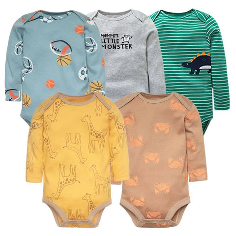 5Pcs/Lot Bodysuits High Quality Newborn Baby Clothes - EveryWares