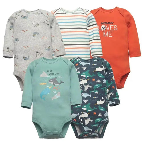 5Pcs/Lot Bodysuits High Quality Newborn Baby Clothes - EveryWares