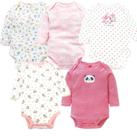 5Pcs/Lot Bodysuits High Quality Newborn Baby Clothes - EveryWares