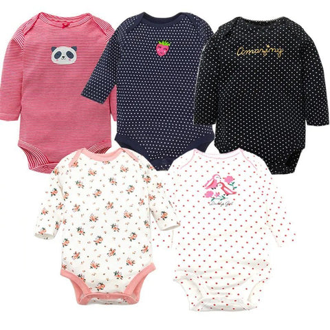 5Pcs/Lot Bodysuits High Quality Newborn Baby Clothes - EveryWares