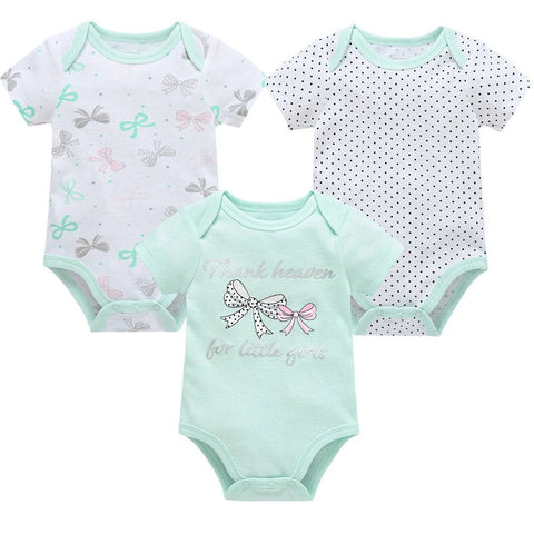 6 pcs/lot and 3 pcs/lot Baby Bodysuits Summer Cotton Baby Clothes Short Sleeve Newborn body Infant Clothing - EveryWares