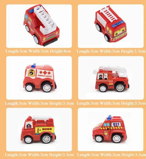 6pcs/10pcs Mini Pull Back Cars Toy Plastic Car Model Funny Kids Vehicle Car Model Toy Children Wheels Set - EveryWares