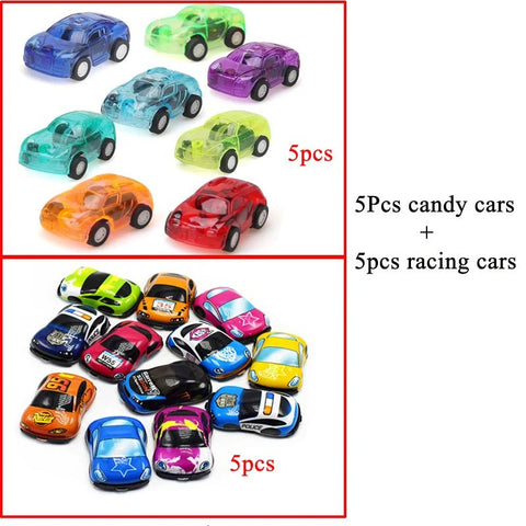 6pcs/10pcs Mini Pull Back Cars Toy Plastic Car Model Funny Kids Vehicle Car Model Toy Children Wheels Set - EveryWares