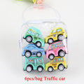 6pcs/10pcs Mini Pull Back Cars Toy Plastic Car Model Funny Kids Vehicle Car Model Toy Children Wheels Set - EveryWares