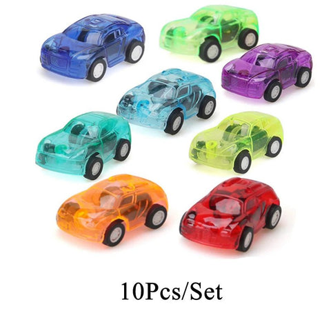 6pcs/10pcs Mini Pull Back Cars Toy Plastic Car Model Funny Kids Vehicle Car Model Toy Children Wheels Set - EveryWares