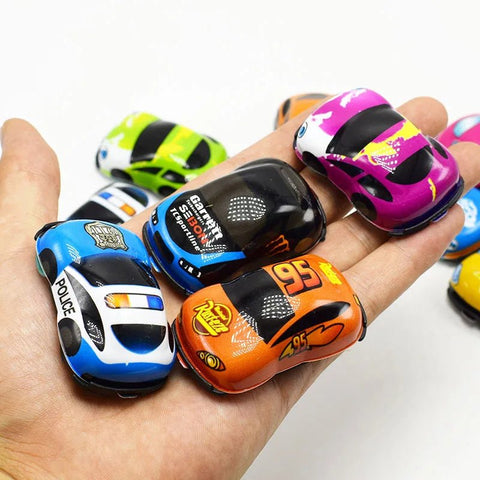 6pcs/10pcs Mini Pull Back Cars Toy Plastic Car Model Funny Kids Vehicle Car Model Toy Children Wheels Set - EveryWares