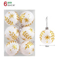 6Pcs/box 6cm Christmas Ball Ornaments Decorations - EveryWares