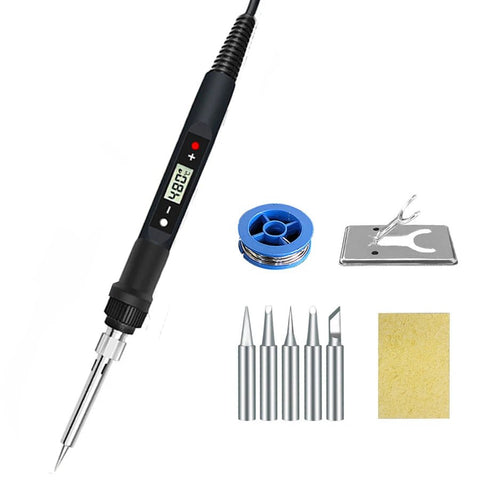 80W Digital Electric Soldering Iron Set - EveryWares