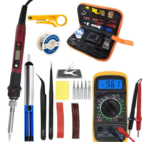 80W Digital Electric Soldering Iron Set - EveryWares