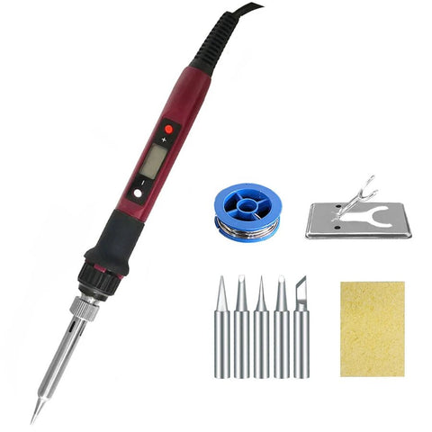 80W Digital Electric Soldering Iron Set - EveryWares