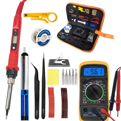 80W Digital Electric Soldering Iron Set - EveryWares