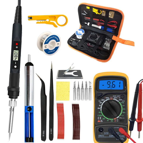 80W Digital Electric Soldering Iron Set - EveryWares