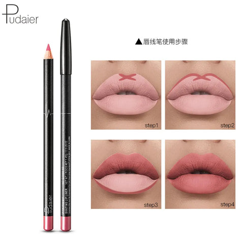 Lip Liner Waterproof Durable Nude Lip Gloss Matte Lipliner Lipstick Pen
