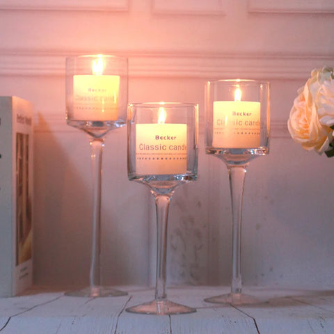 Crystal Candle Holder Glass Candles Candleholder