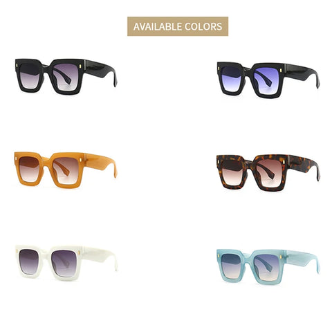 Luxury Brand Designer Big  Square Sunglasses Glasses Shades UV400