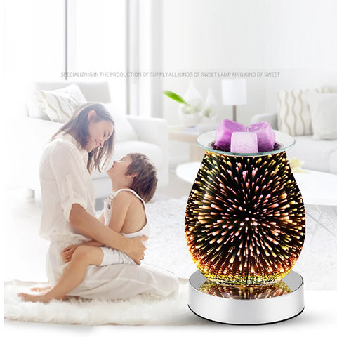 Máquina de aromaterapia com efeito de fogos de artifício elétrica