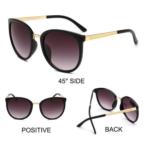 Óculos de sol feminino marca designer de moda de luxo