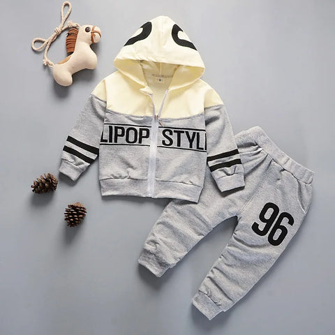 2Pcs/Set Newborns Clothes For Girls Baby Clothes Children Boys Hooded Jacket Pants  Infant Sportswear Kids Tracksuits