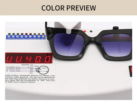 Luxury Brand Designer Big  Square Sunglasses Glasses Shades UV400