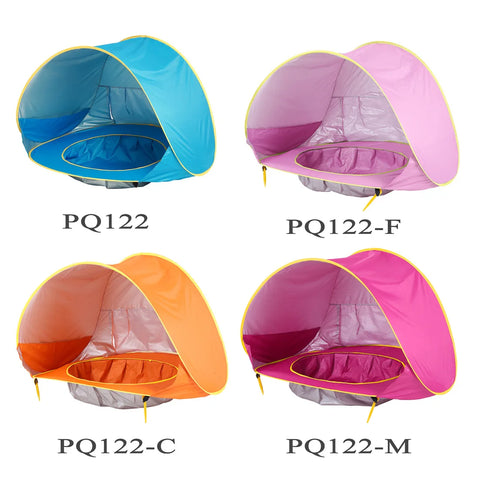 Baby Beach Tent  Waterproof Pop Up sun Awning Tent UV-protecting Sun Shelter with Pool Kid Outdoor Camping Sunshade Beach